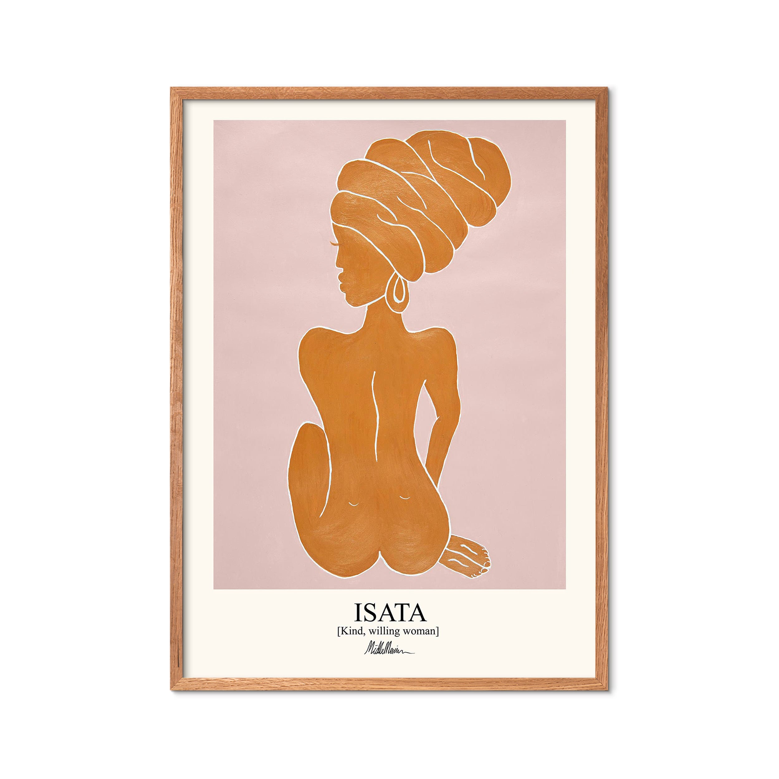 Morais Artworks Isata plakat - Orange